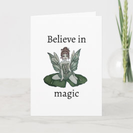 "Verzauberter Lily Pond" geklappte Grußkarte Karte