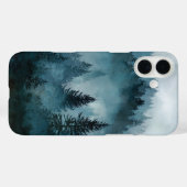 Verzauberter Mitternachtsblauer Wald Case-Mate iPhone Hülle (Rückseite (Horizontal))