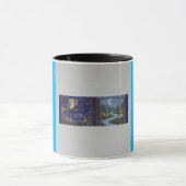 Verzauberter Mitternachtswald: Himmlische Eule & W Tasse (Zentrum)