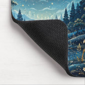 Verzauberter mondbeschienener Zen-Garten Mousepad (Ecke)