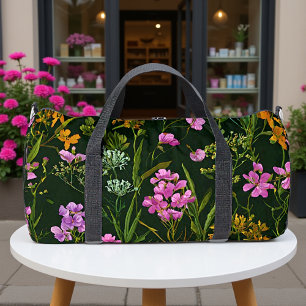 Verzauberter Nachtgarten Blumenmuster Duffle Bag