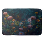 Verzauberter Nachthimmelgarten Himmelsblumengarten Badematte (Vorderseite)