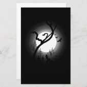 verzauberter Nachtwald Briefpapier (Vorne/Hinten)