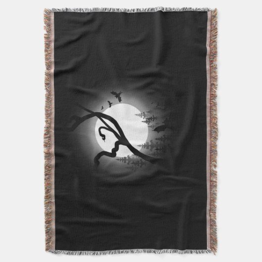 verzauberter Nachtwald Decke (Vorderseite Vertikal)