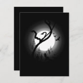 verzauberter Nachtwald Einladung (Vorne/Hinten)