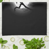 verzauberter Nachtwald Geschirrtuch (Gefaltet)