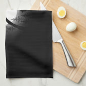 verzauberter Nachtwald Geschirrtuch (Viertel Falte)