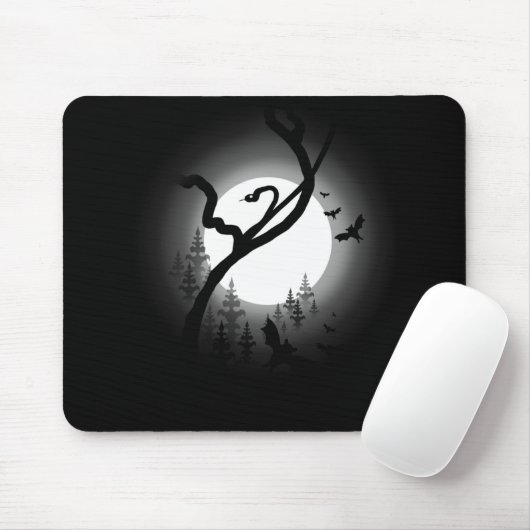 verzauberter Nachtwald Mousepad (Mit Mouse)
