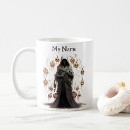 Verzauberter Nekromanter: Halloween-Personalisiert Kaffeetasse