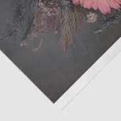 Verzauberter Noir - Gothic Blume Decoupage Seidenpapier (Ausschnitt)