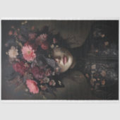 Verzauberter Noir - Gothic Blume Decoupage Seidenpapier (Vorderseite)