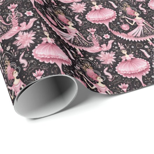 Verzauberter Nutcracker Classic, Clara Geschenkpapier (Rolleneckpunkt)