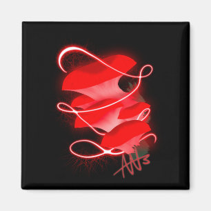 Verzauberter Oyster glühender Red Mushroom Magnet