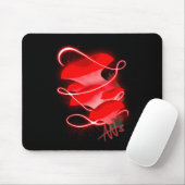 Verzauberter Oyster glühender Red Mushroom Mousepad (Mit Mouse)
