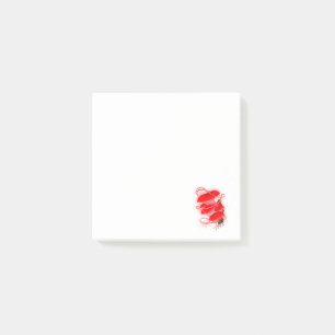 Verzauberter Oyster glühender Red Mushroom Post-it Klebezettel