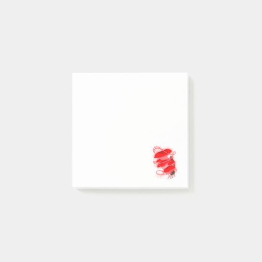 Verzauberter Oyster glühender Red Mushroom Post-it Klebezettel (Vorderseite)