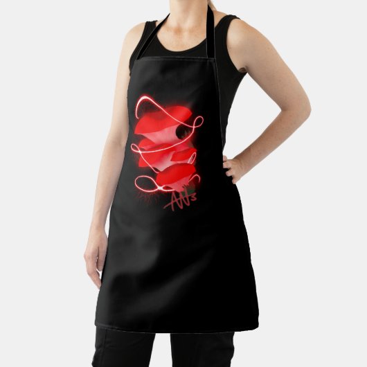 Verzauberter Oyster glühender Red Mushroom Schürze (InSitu)