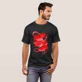 Verzauberter Oyster glühender Red Mushroom T-Shirt (Vorne ganz)