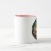 Verzauberter Park gesteinigtes Glas-Mosaik Tasse (Zentrum)