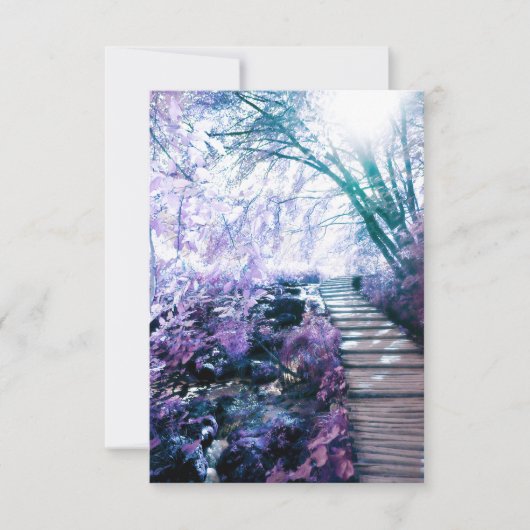 verzauberter Pfad Einladung (Vorderseite)