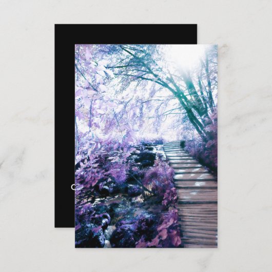 verzauberter Pfad Einladung (Vorne/Hinten)