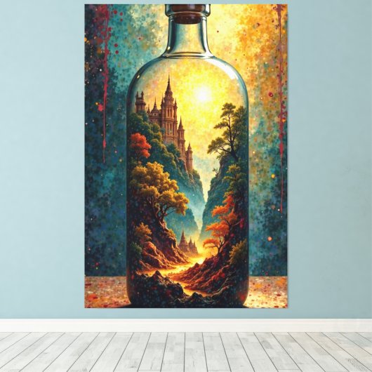 verzauberter Pfad Leinwanddruck (Insitu (Holzboden))