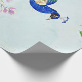 Verzauberter Pfau | Geschenk für Pfauenlover Geschenkpapier (Ecke)