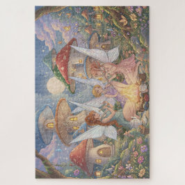 Verzauberter Pilzwald Feen Puzzle