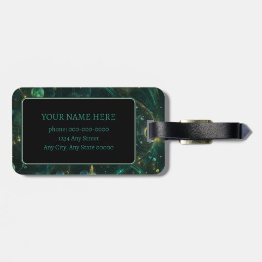 Verzauberter Puls Gepäckanhänger (Rückseite horizontal)