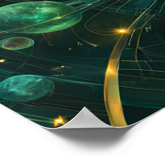 Verzauberter Puls Poster (Ecke)