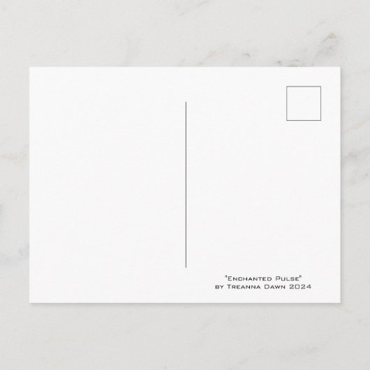 Verzauberter Puls Postkarte (Rückseite)