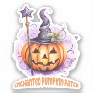 Verzauberter Pumpkin-Patch Aufkleber
