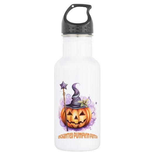 Verzauberter Pumpkin-Patch Edelstahlflasche (Vorderseite)
