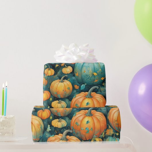 Verzauberter Pumpkin-Patch Geschenkpapier (Partygeschenke)