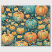 Verzauberter Pumpkin-Patch Geschenkpapier (Flach)