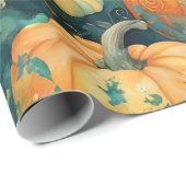 Verzauberter Pumpkin-Patch Geschenkpapier (Rolleneckpunkt)