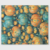 Verzauberter Pumpkin-Patch Geschenkpapier (Flach)