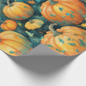 Verzauberter Pumpkin-Patch Geschenkpapier (Ecke)