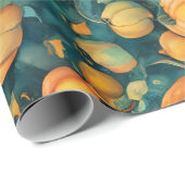 Verzauberter Pumpkin-Patch Geschenkpapier (Rolleneckpunkt)