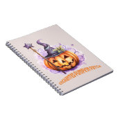Verzauberter Pumpkinpflaster - Niedlicher Jack-o’- Notizblock (Rechte Seite)