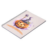 Verzauberter Pumpkinpflaster - Niedlicher Jack-o’- Notizblock (Linke Seite)