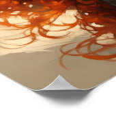 Verzauberter Redhead: Vintage Schönheit und Jugend Poster (Ecke)