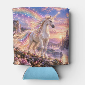 Verzauberter Regenbogen Einhorn Pink Dosenkühler