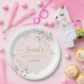 Verzauberter rosa Schmetterling Pappteller (Party)