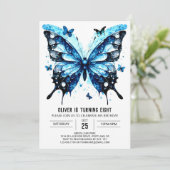 Verzauberter Schmetterlingsjunge Einladung (Stehend Vorderseite)