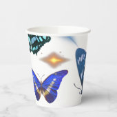 Verzauberter Schmetterlingspapier-Cup Pappbecher (Links)