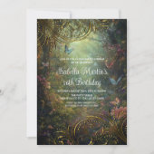 Verzauberter Schmetterlingswald Einladung (Vorderseite)