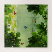 Verzauberter Schmetterlingswald Puzzle (Horizontal)
