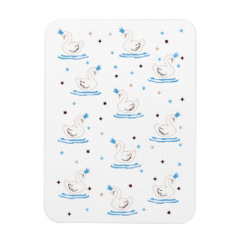 Verzauberter Swan Lake Fairy Tale Crowned Swan Magnet