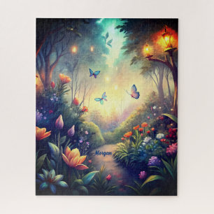 Verzauberter Twilight Garden - Magisches Waldgesch Puzzle